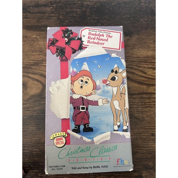 2 F.H.E. Videos: Santa Claus is Coming to Town-Rudolph  (VHS) 1989 Not Tested - Picture 7 of 7